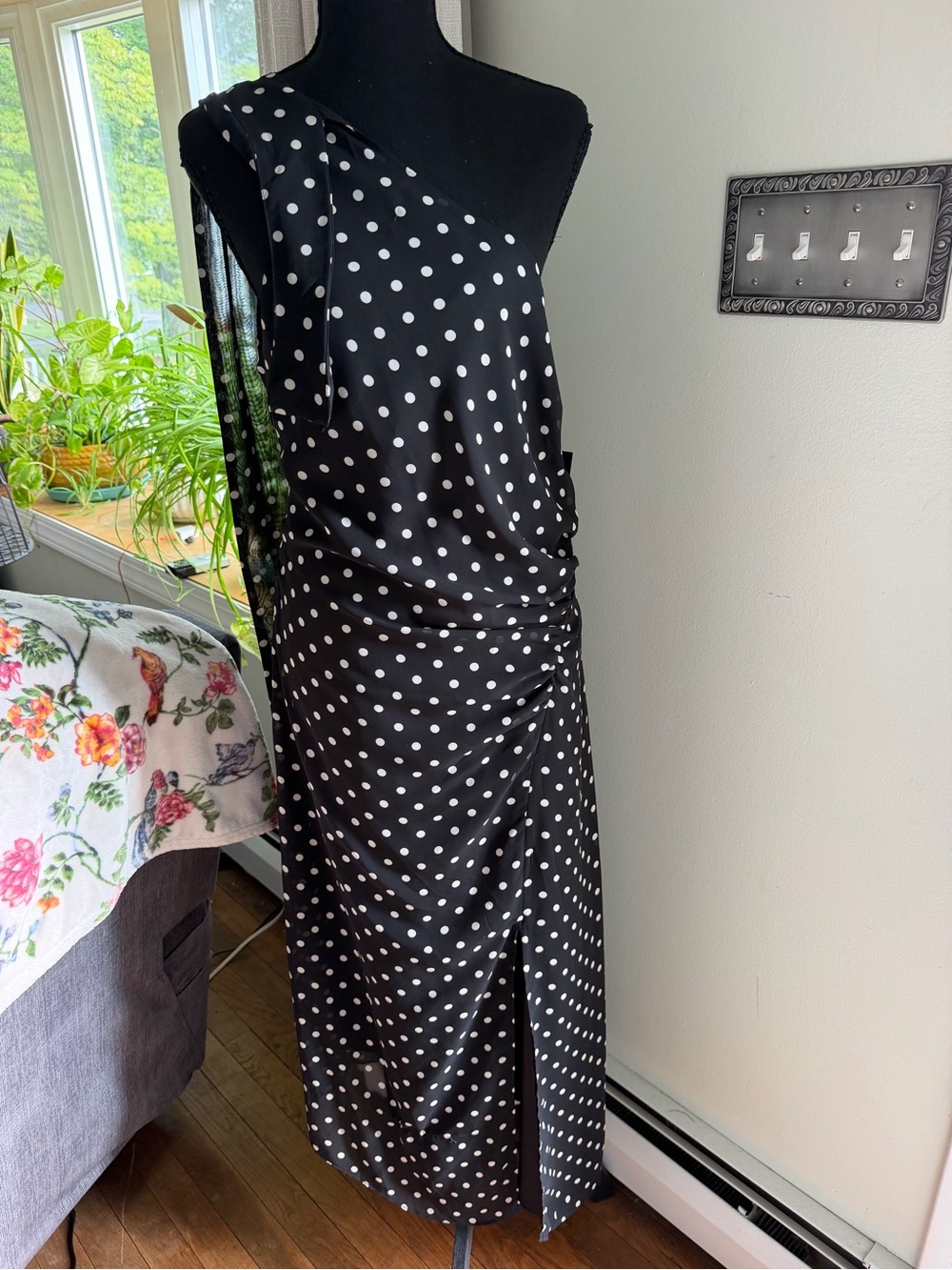 RACHEL Rachel Roy Black and White Polka Dot Dress - Picture 1 of 5